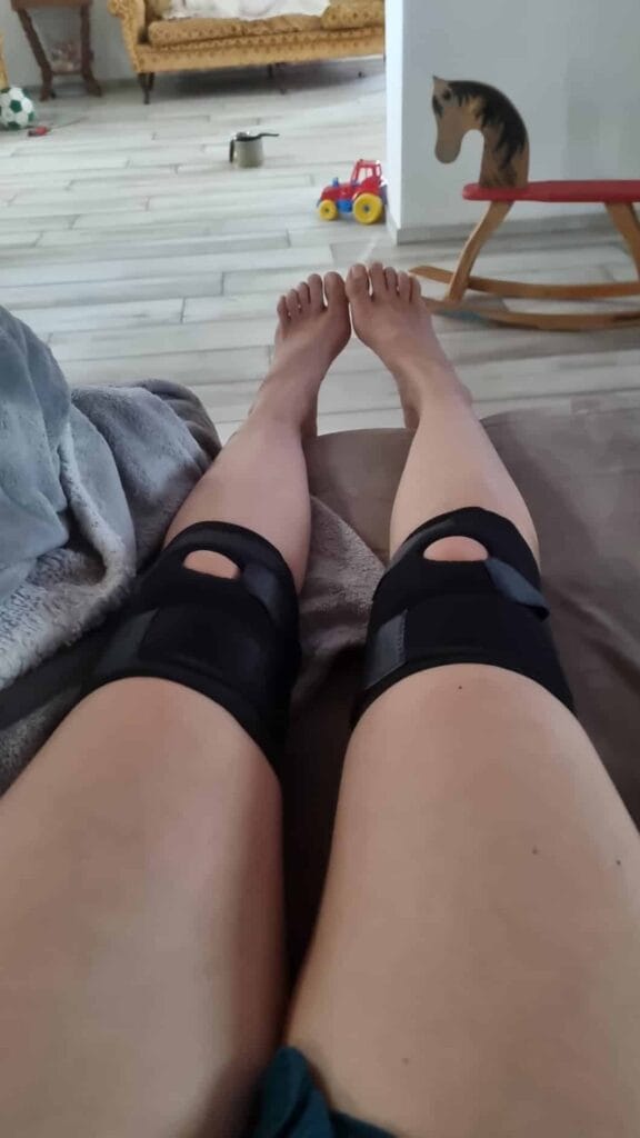 Fascia tutore per ginocchia, supporto e stabilità.