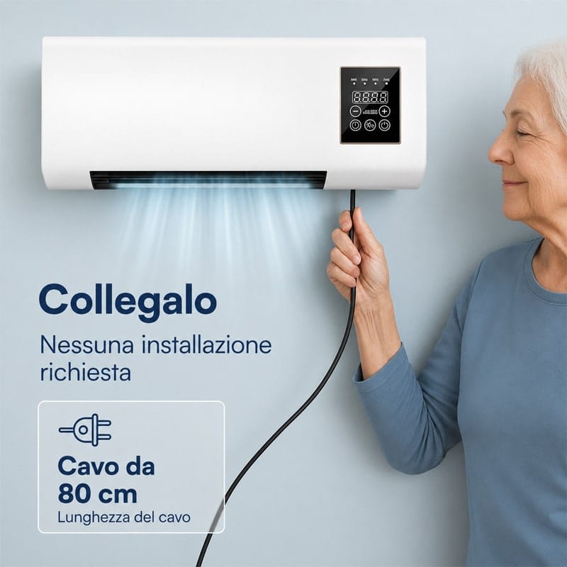Dispositivo Eko-Splitter 1x99 per collegare aria condizionata senza installazione.